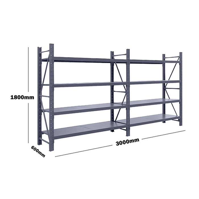 3M(L) x 1.8M(H) x 0.6M(D) Shelves Racking Metal Steel 3018BG