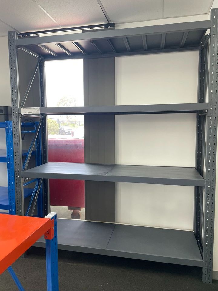 1.2M(L) x 1.5M(H) x 0.6M(D) Shelves Racking Metal Steel Blue & Grey 1215BG