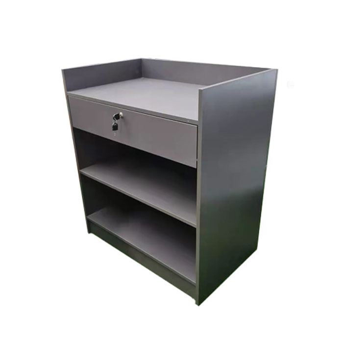 Brand New Small White Compact Reception Desk Counter