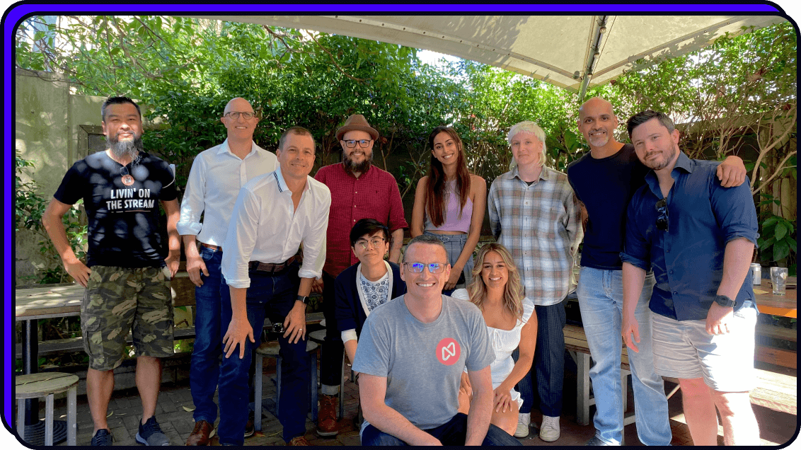 A photo of the Nine25 team