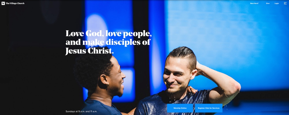Best church websites - The Village Church
