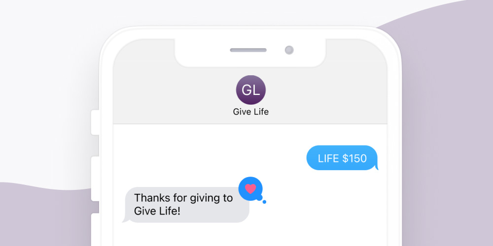 Use a simple keyword for text to give