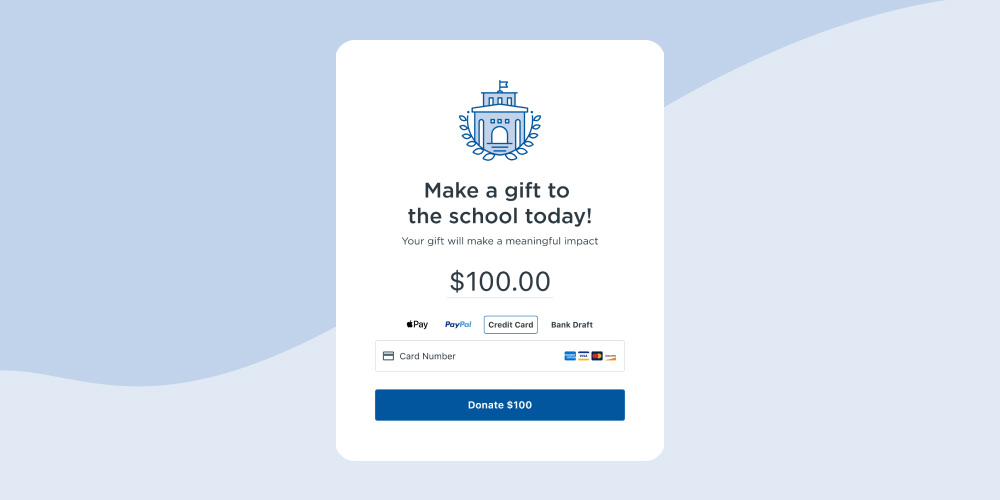 Raise money for your school with Anedot donation forms