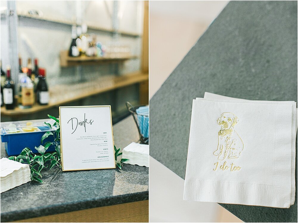 Even the bar was decorated nicely and with personal touches throughout.