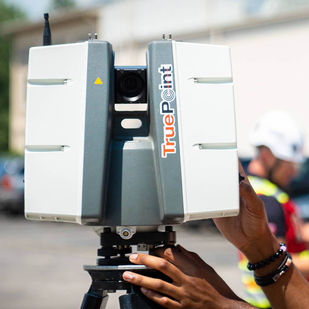 A Leica P-Series 3D laser scanner.
