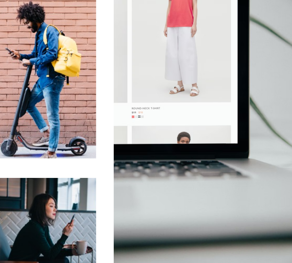 examples of people shopping on social media