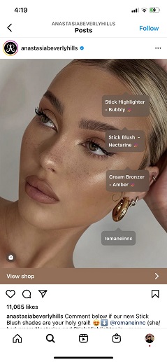 Instagram Face Model Post image