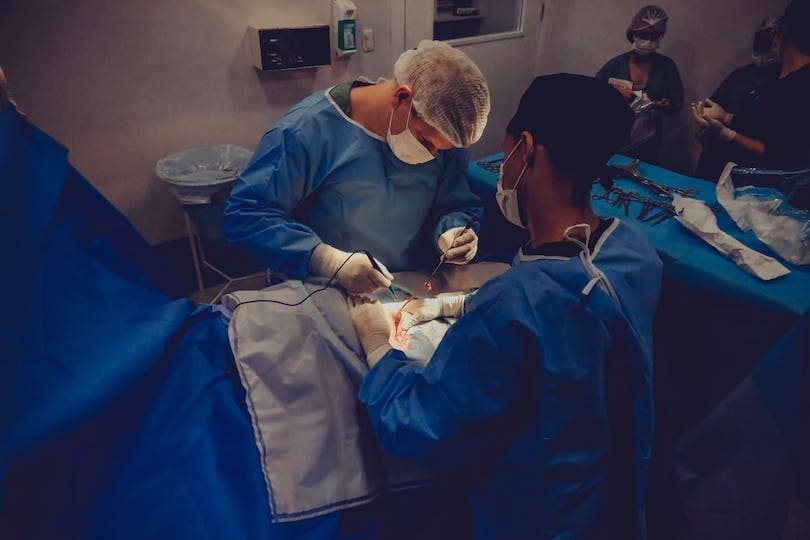 Ärzte-Team bei Organtransplantation