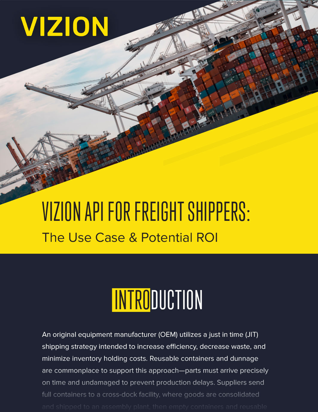 VIZION Use Case Guide for Shippers