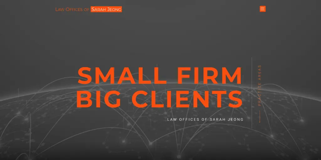 Law Offices of Sarah Jeong immigration website