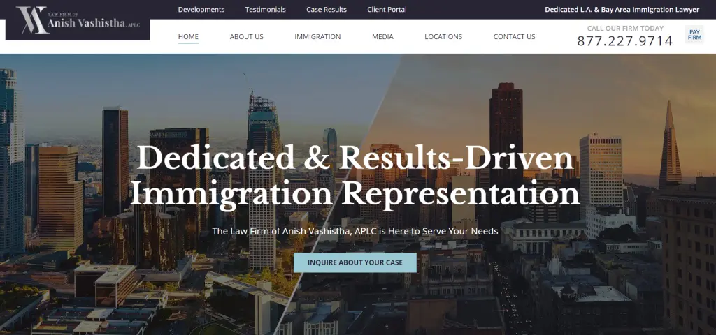 Anish Vashistha immigration website