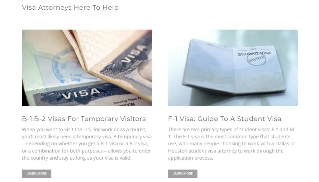 Visa types