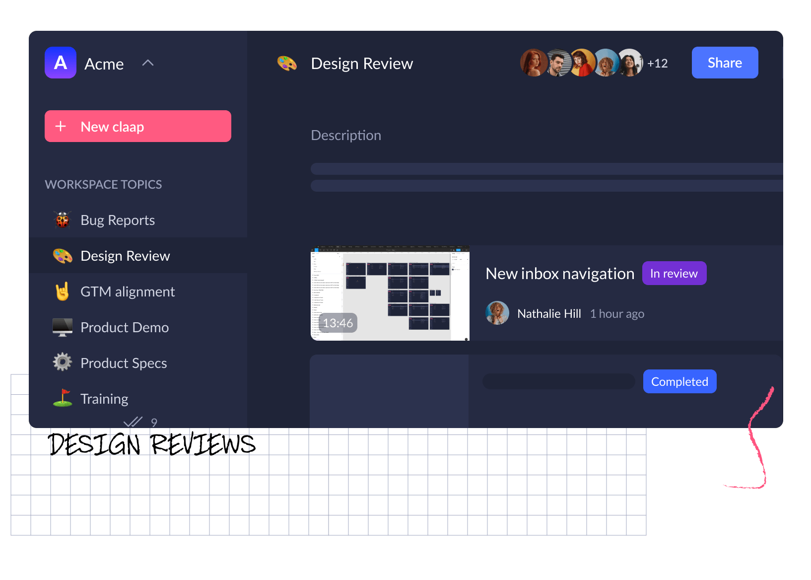 Use Claap for design alignment