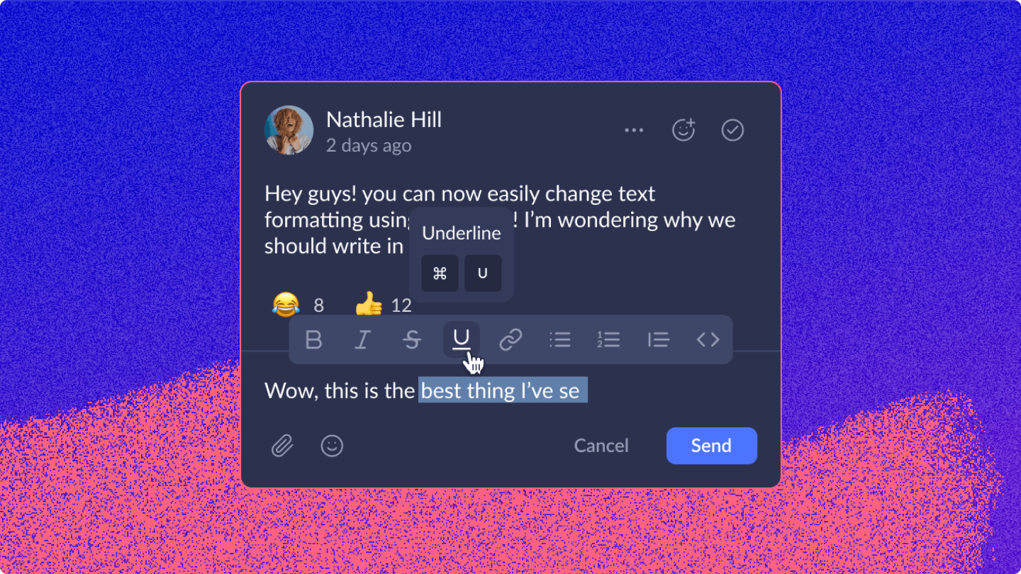 616698683612ec6c019b29b5_Text formatting shortcuts.png