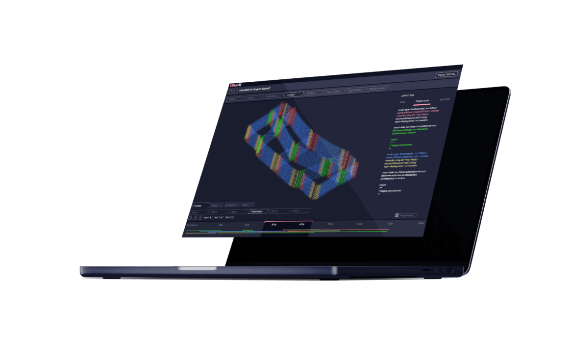 waamkeys software on a macbook screen
