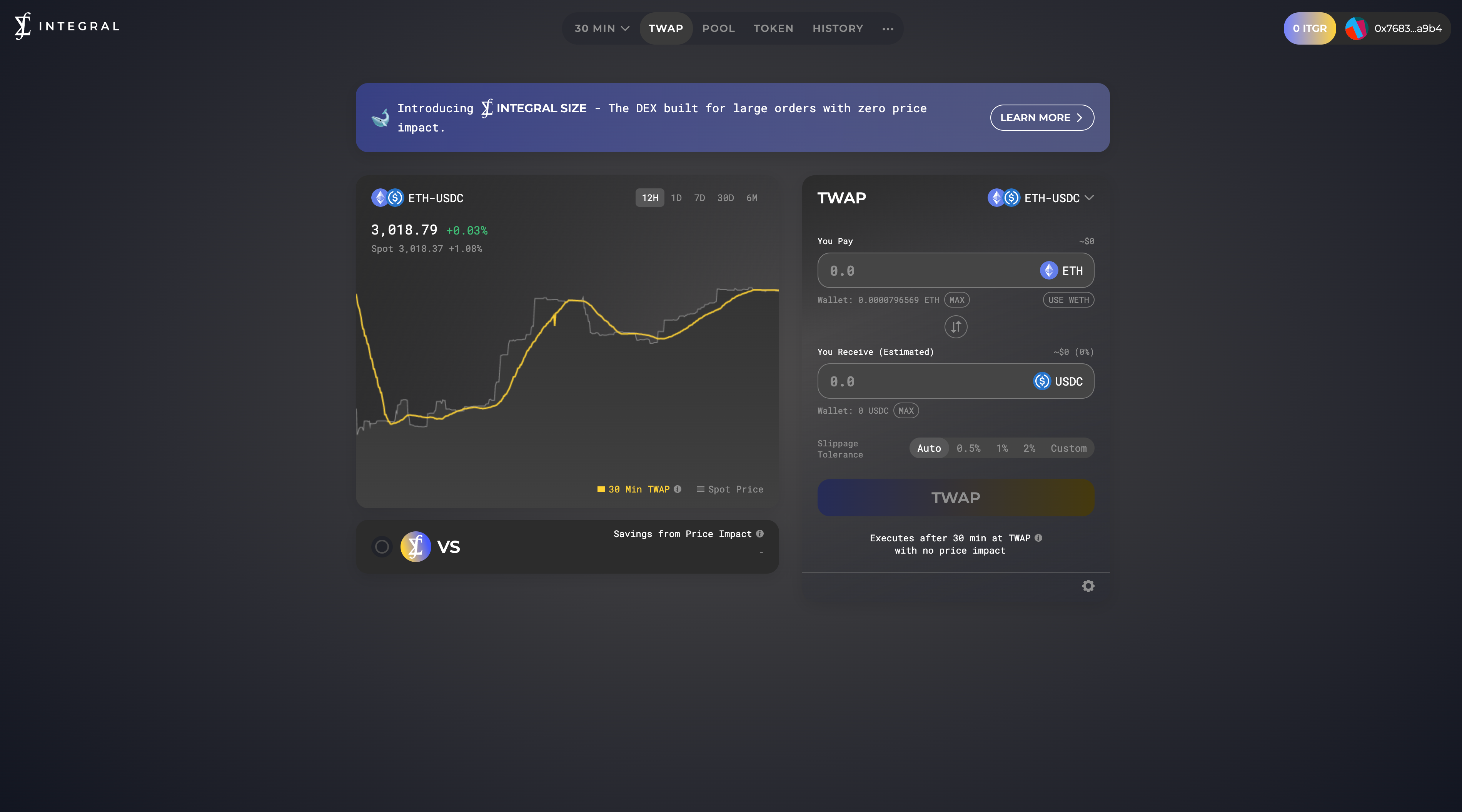 The Interface of SIZE