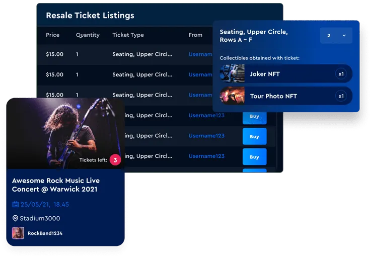 Buy, sell tickets on our marketplace