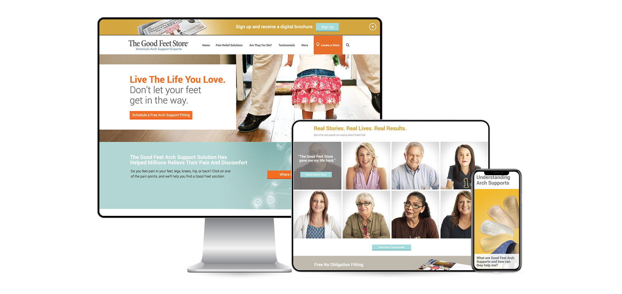 good feet case study responsive website