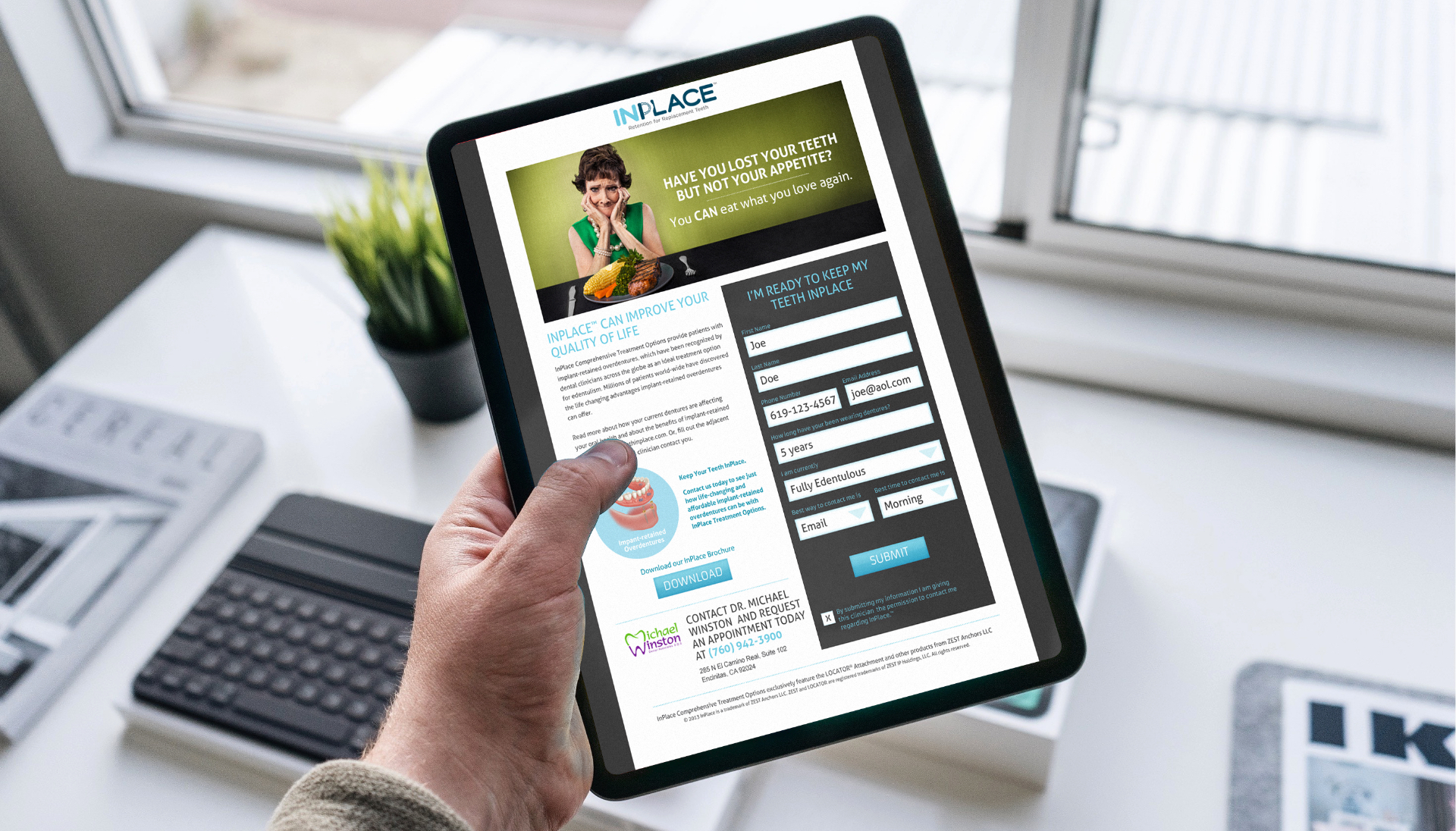 inplace case study landing page