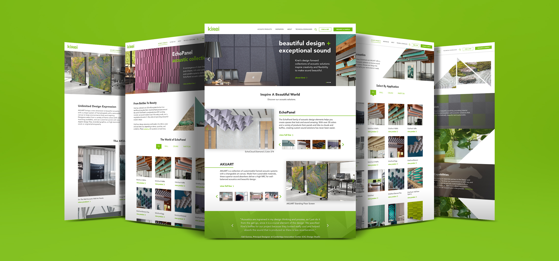 kirei case study website layout