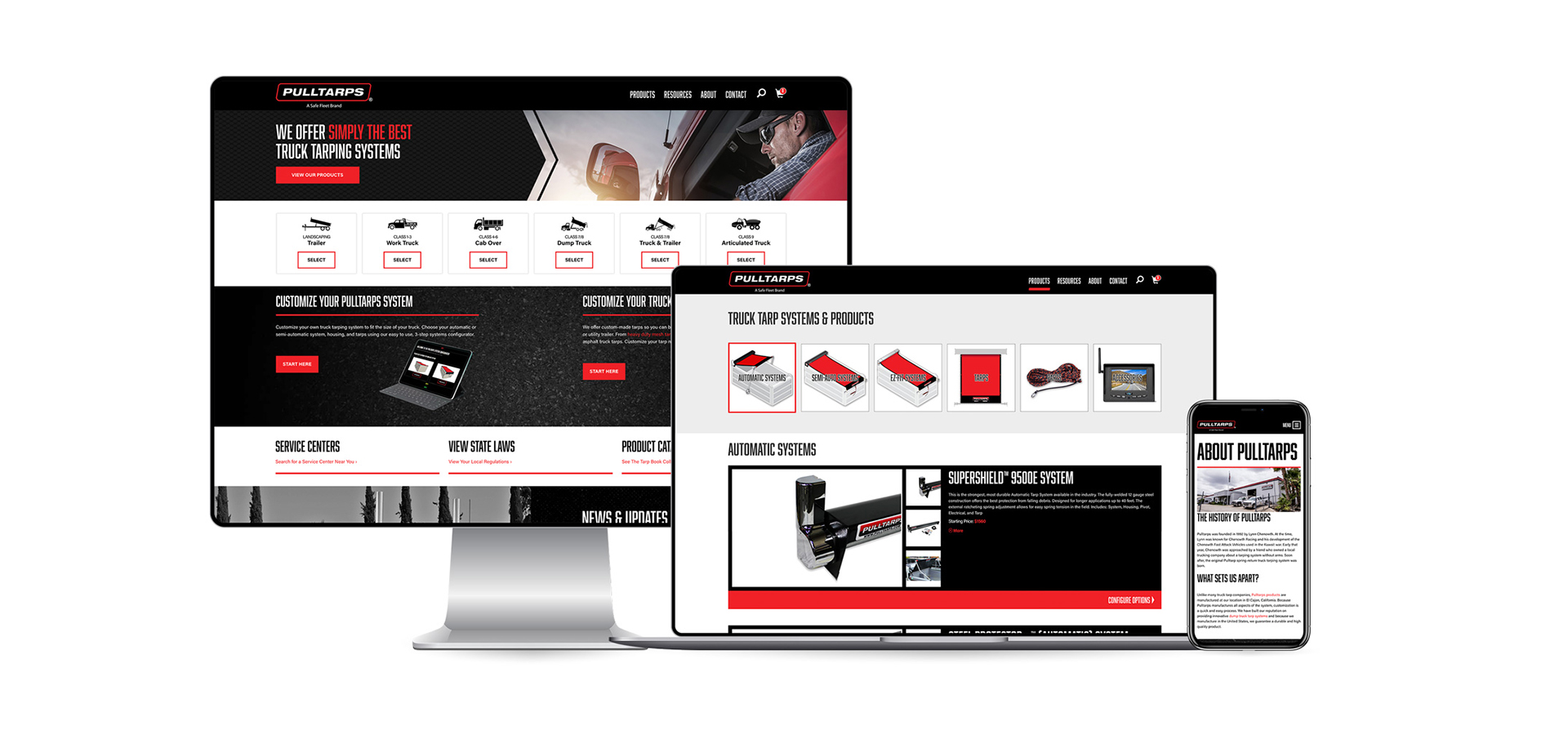 pulltarps case study new website mockup