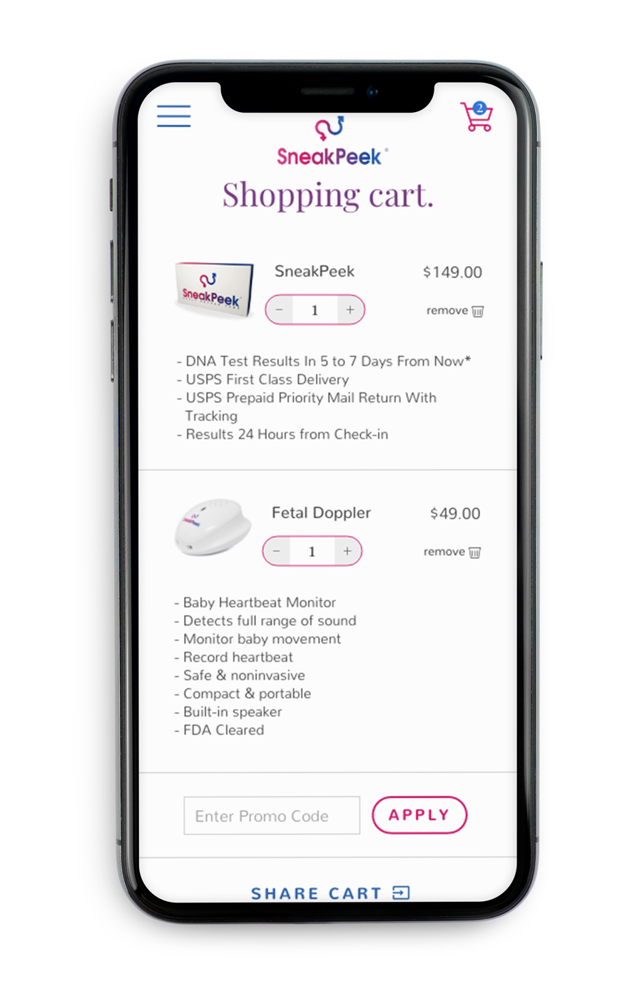 sneakpeek case study cart 1