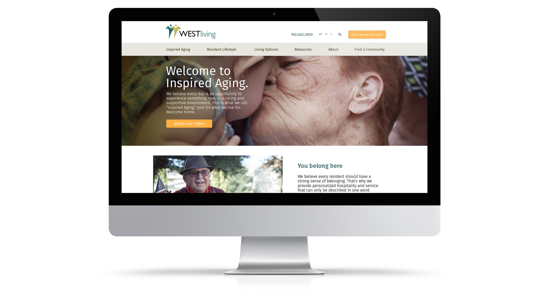 westliving case study desktop website