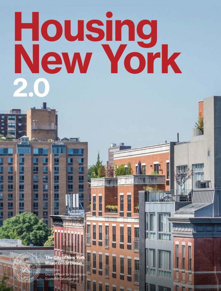 2017 Housing New York Plan 2.0 Cover