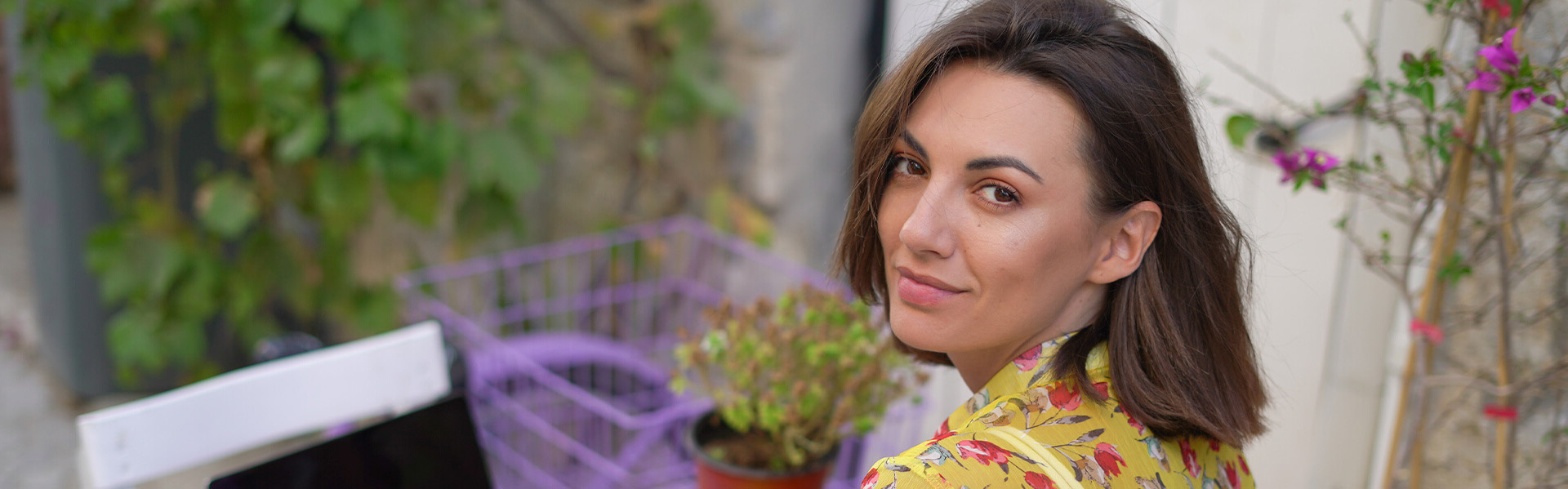 Beautiful middle-age woman with glowing skin