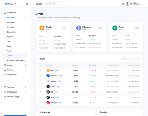 Dashly X - Webflow Ecommerce website template