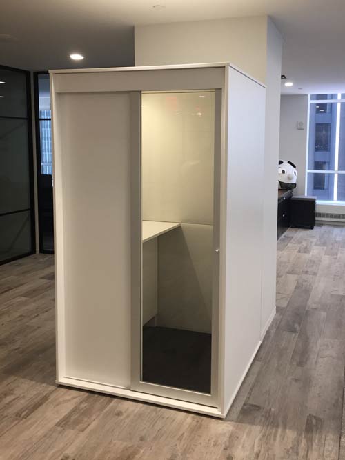 New White TalkBox Office Phone Booth