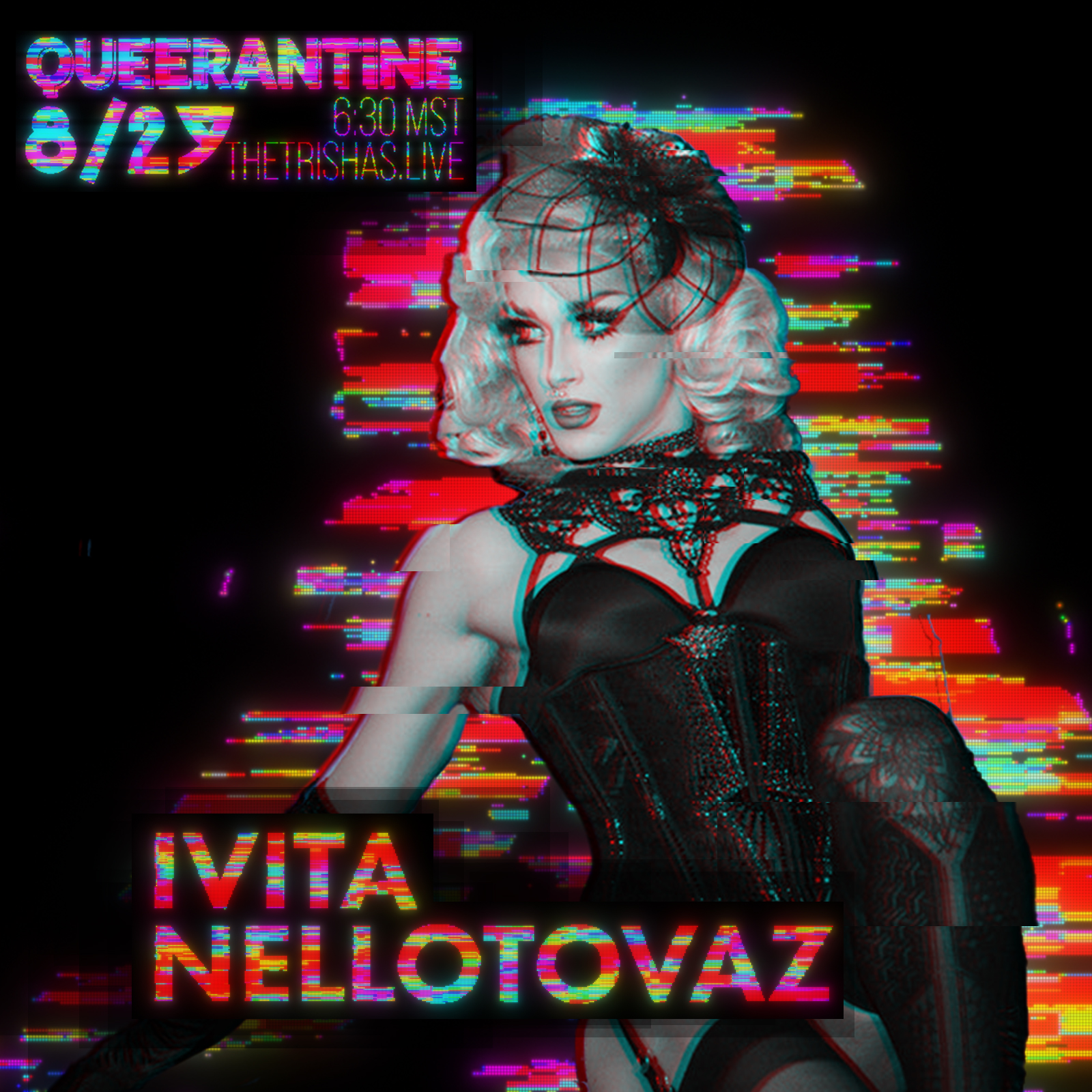 Drag performer "Ivita Nelotovaz"