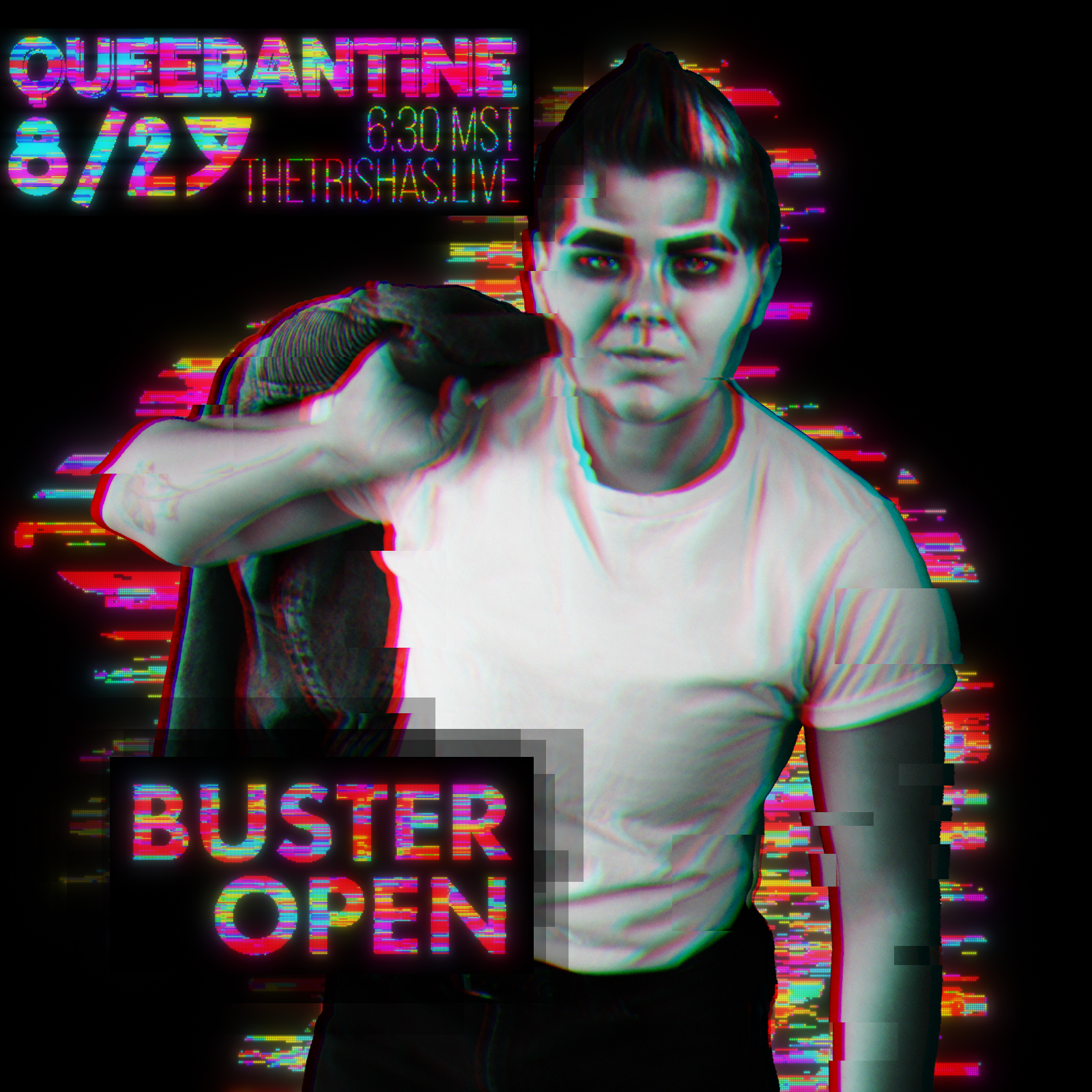 Drag performer "Buster Open"