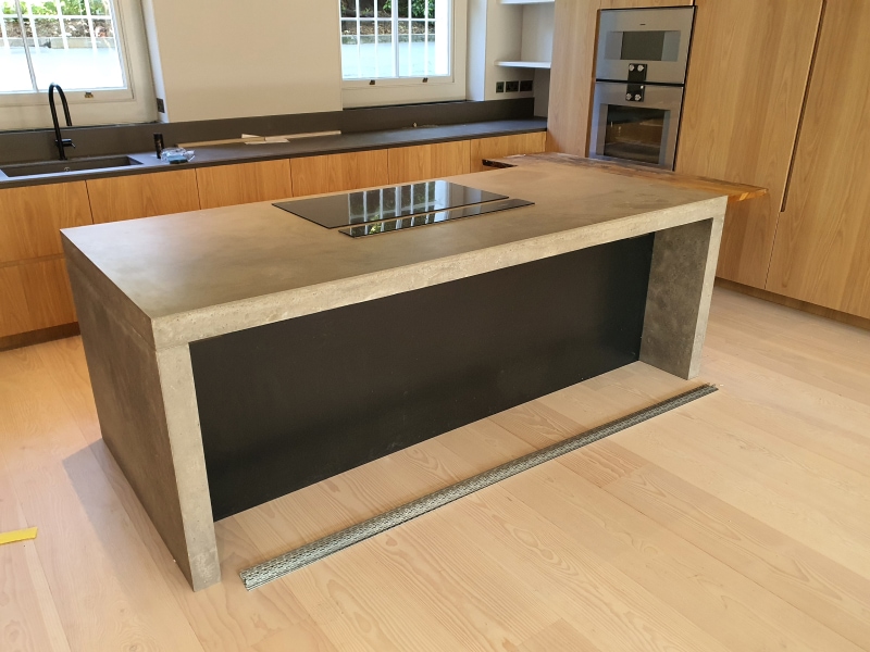 Custom made Concrete Worktops UK delivery
