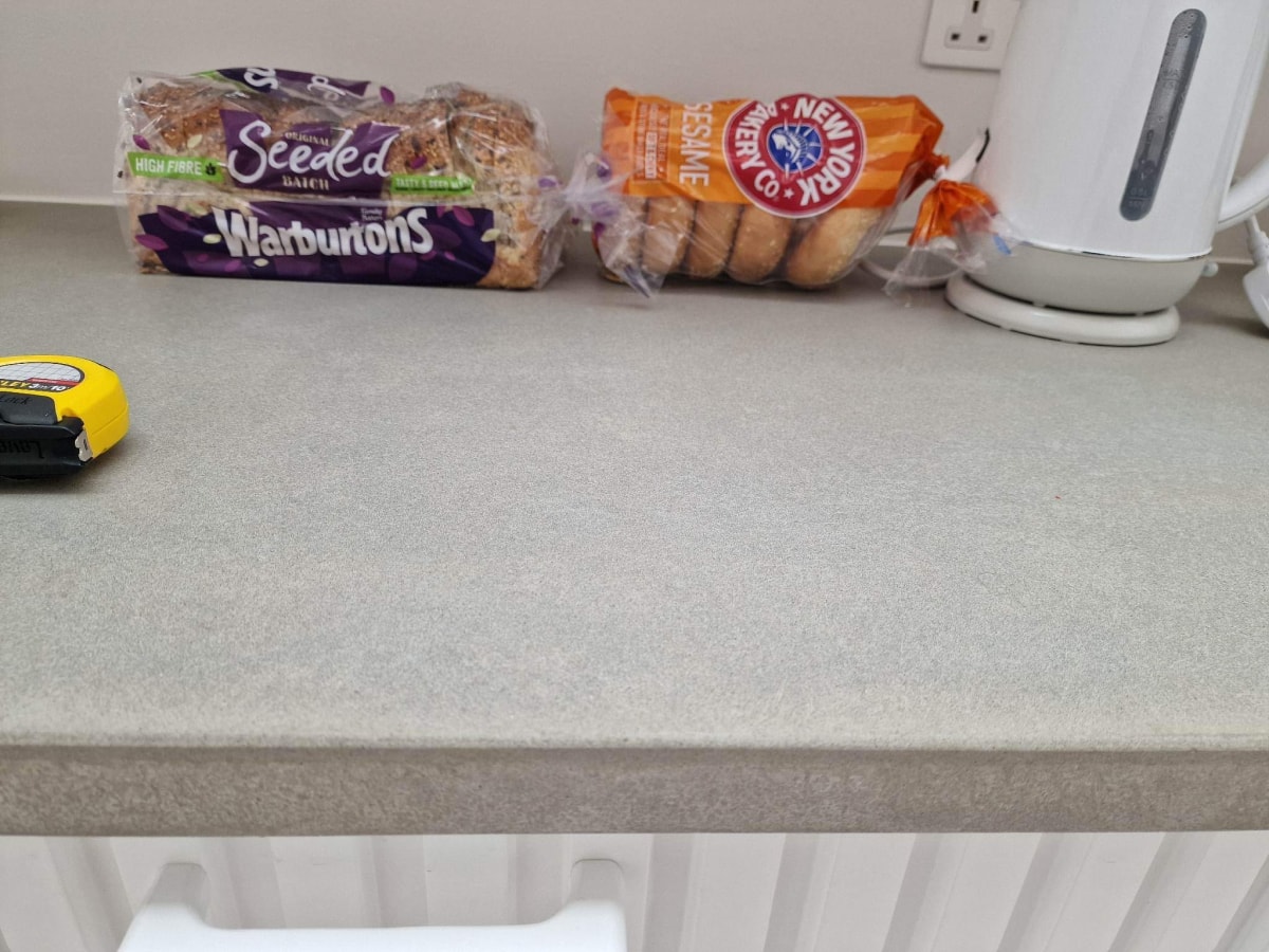 Army polished concrete worktop in London