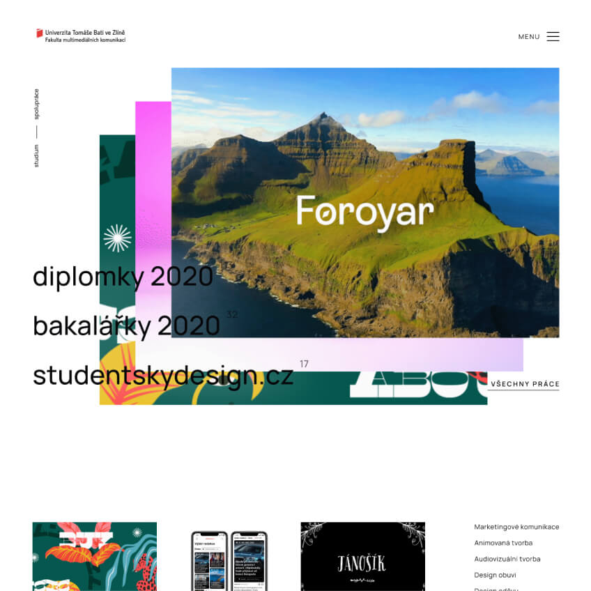 Student portfolio – Faculty of Multimedia