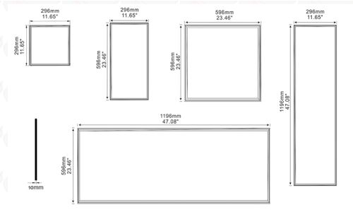 Gambar lampu panel LED
