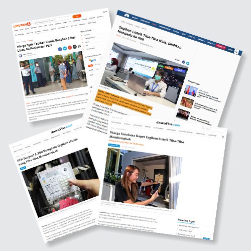 Berita viral naiknya tagihan listrik di masa pandemi