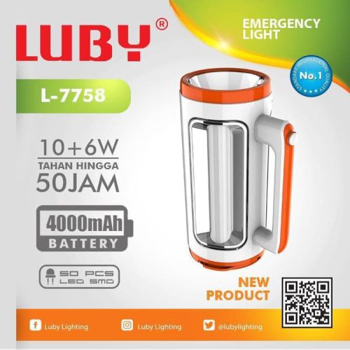 lampu emergency luby L-7758