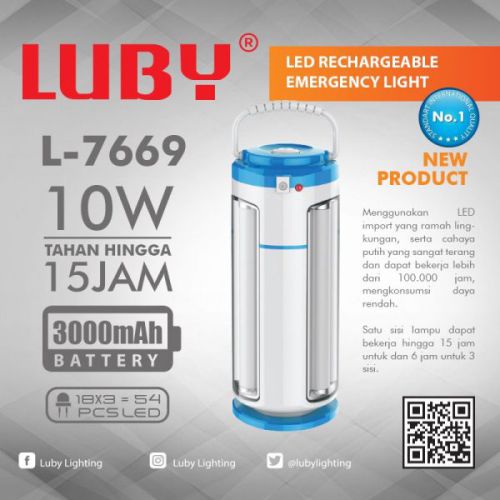 lampu emergency luby L-7669