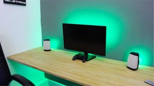 penggunaan led strip meja dengan IP 33