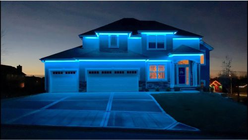 LED Strip outdoor - atap rumah