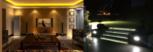 Contoh penggunaan led strip di dalam dan luar ruangan