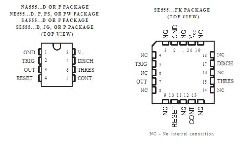 IC tipe 555 untuk led strip