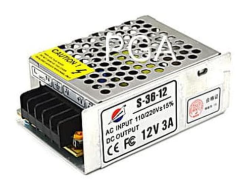 Gambar adaptor trafo LED strip 3a / 12 Volt