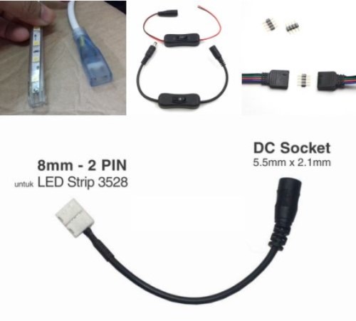 Aksesoris LED Strip - Soket/Konektor