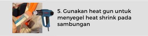 Langkah menggunakan quick connector untuk led neon flex