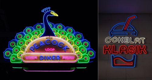 Contoh LED Neon flex untuk iklan