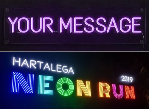 Contoh Neon Flex untuk Signage
