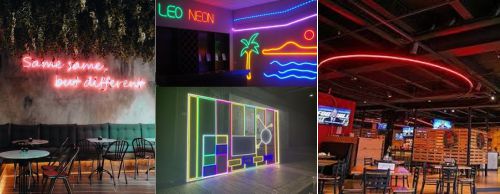 led neon flex untuk interior cafe